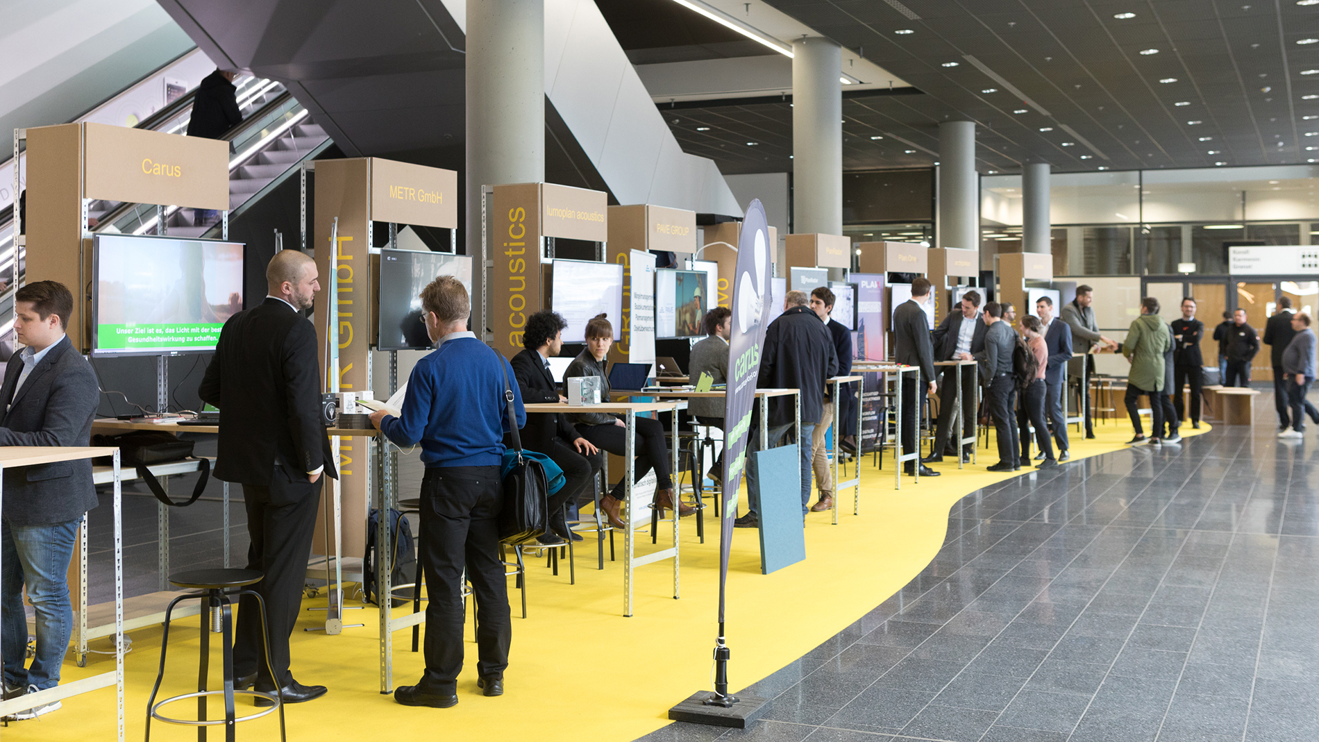 Startups in der Gebäudetechnik – erfolgreich im Gespräch mit den Fachbesuchern aus Industrie, Entwicklung, technischer Fachplanung, Systemintegration, Wohnungs- und Immobilienwirtschaft auf den internationalen Leitmessen Light + Building und ISH in Frankfurt am Main. (Quelle: Messe Frankfurt / Jens Liebchen 2018)
