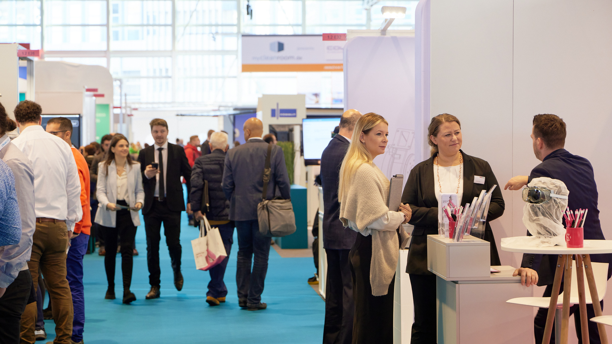 Besucher der Cleanzone