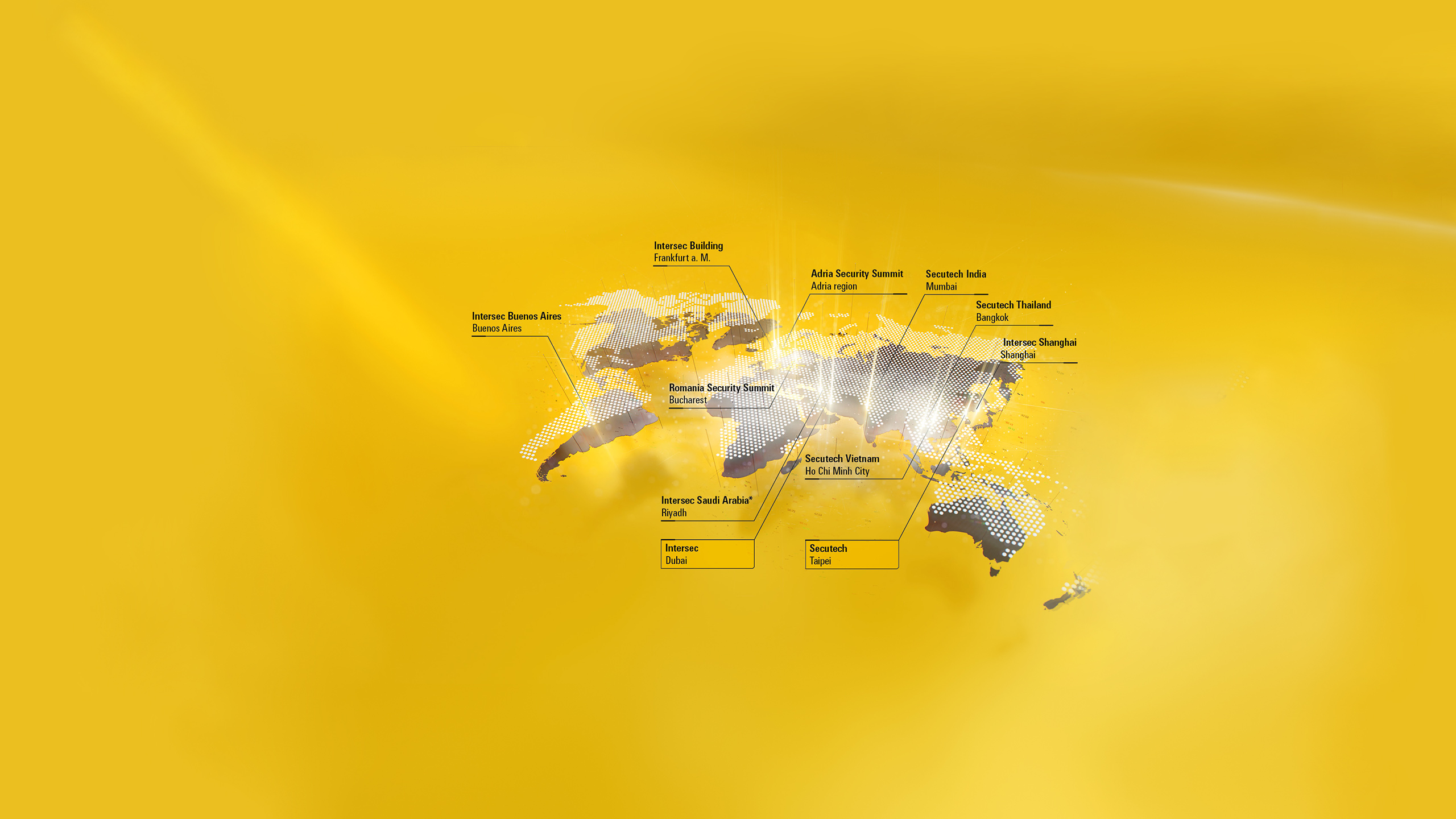 Map of Safety, Security & Fire fairs